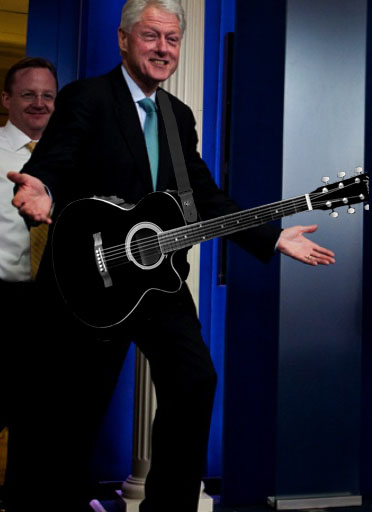 Image result for bill clinton guitar