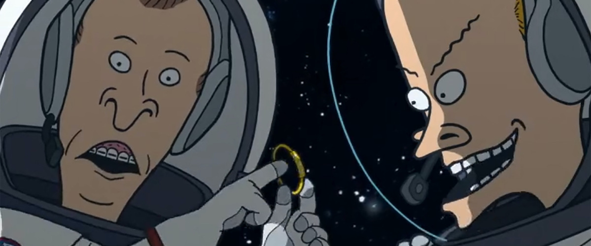 beavis and butt-head wearing space suits